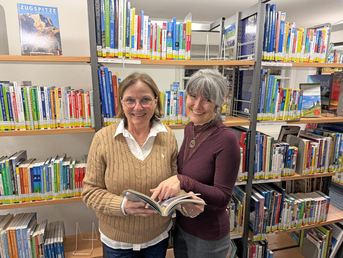 Gemeinde Lenggries, Leitung Gemeindebücherei 2026 Gabriele Faehrmann, Leitung der Gemeindebücherei und ihre Stellvetreterin Bettina Schwaiger