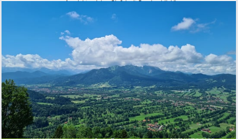 Foto über das Tal Lenggries